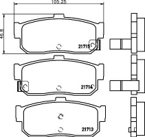 PAGID T3028 Тормозные колодки 