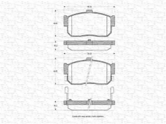 MAGNETI MARELLI 363702160786 Тормозные колодки 