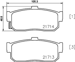 HELLA 8DB 355 023-181 Комплект тормозных колодок, дисковый тормоз