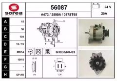 NRF 56087 Радиатор, охлаждение двигателя