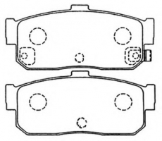 ASVA AKD-1312 Тормозные колодки 