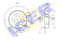 ICER 78BD4201-2 Тормозной диск