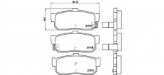 BREMBO P 56 029 Тормозные колодки 