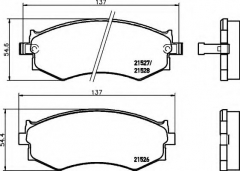 HELLA 8DB 355 006-421 Тормозные колодки 