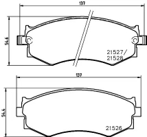 HELLA 8DB 355 029-301 Комплект тормозных колодок, дисковый тормоз