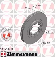 ZIMMERMANN 200251620 Р”РёСЃРє С‚РѕСЂРјРѕР·РЅРѕР№