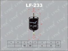LYNXauto LF-233 Топливный фильтр