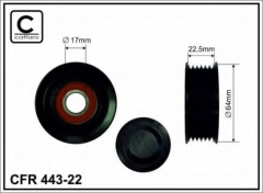 caffaro 443-22 Паразитный / ведущий ролик, поликлиновой ремень