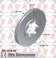 ZIMMERMANN 200.2516.00 Тормозной диск