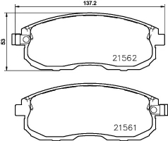 HELLA 8DB 355 023-201 Комплект тормозных колодок, дисковый тормоз