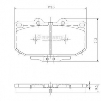 NIPPARTS J3601058 Тормозные колодки 