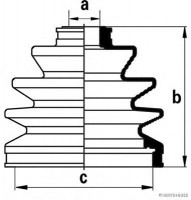 HERTH+BUSS JAKOPARTS J2861001 Комплект пылника ШРУСа