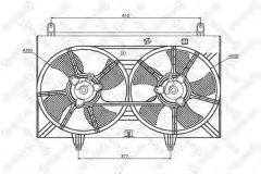 STELLOX 29-99230-SX Вентилятор, охлаждение двигателя