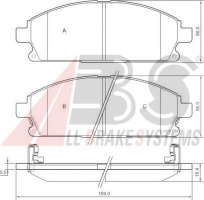 A.B.S. 37209 Тормозные колодки 