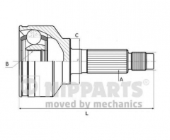 NIPPARTS J2821033 ШРУС