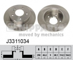 NIPPARTS J3311034 Тормозной диск