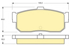 GIRLING 6111729 Тормозные колодки 