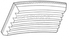 FLENNOR 7PK1283 Поликлиновой ремень