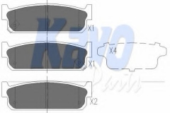 KAVO PARTS KBP-6572 Комплект тормозных колодок, дисковый тормоз