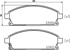 HELLA PAGID 8DB 355 025-141 Комплект тормозных колодок, дисковый тормоз