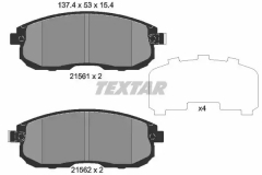 TEXTAR 2156203 2156203_колодки дисковые передние! Nissan Tiida 1.6/1.8/1.5DCi 09.07>