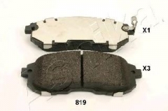 ASHIKA 50-08-819 Комплект тормозных колодок, дисковый тормоз